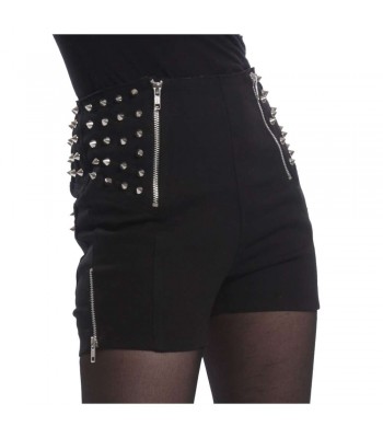 Women Heartless Devina Short Pants Shorts With Studs Black Emo Glamrock 